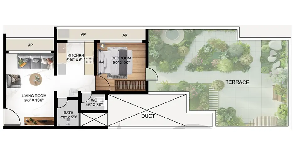 Sai Complex Shilphata Floor Plans