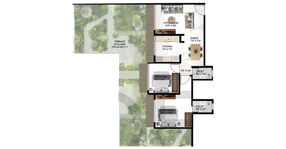 Sai Complex Shilphata Floor Plans